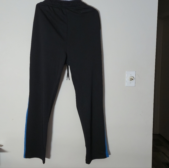 NWT Kangol Mens XXL Black Blue Stripe Track Pants Streetwear Joggers Retro NY - Picture 12 of 13